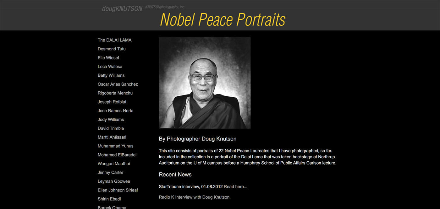 Nobel Peace Portraits